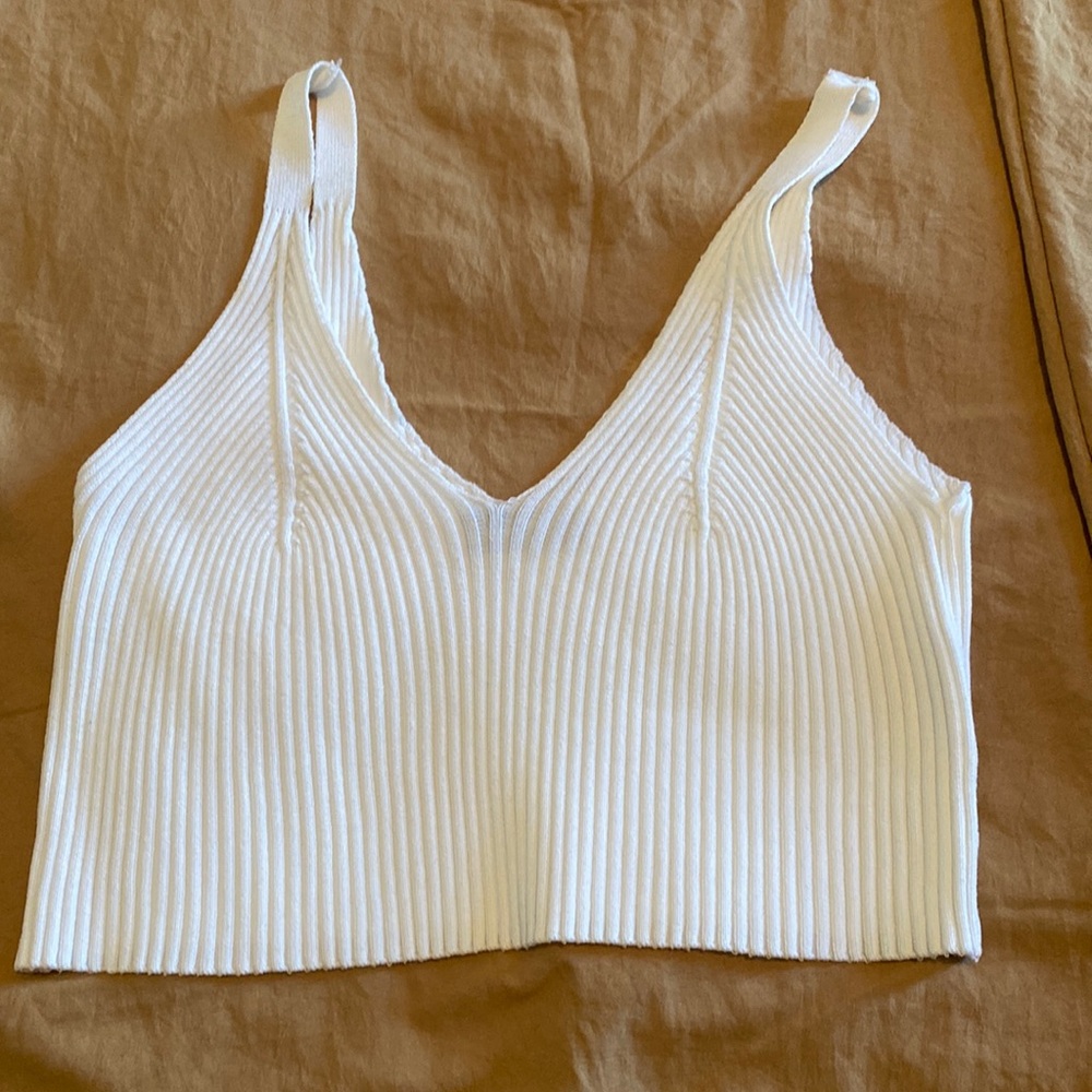 White crop top